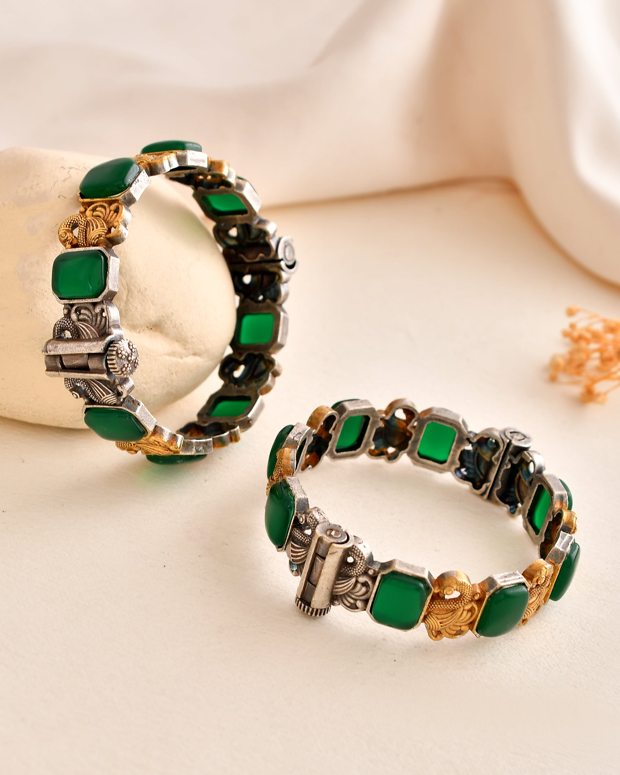 Emerald Enchant Dandiya Bangles